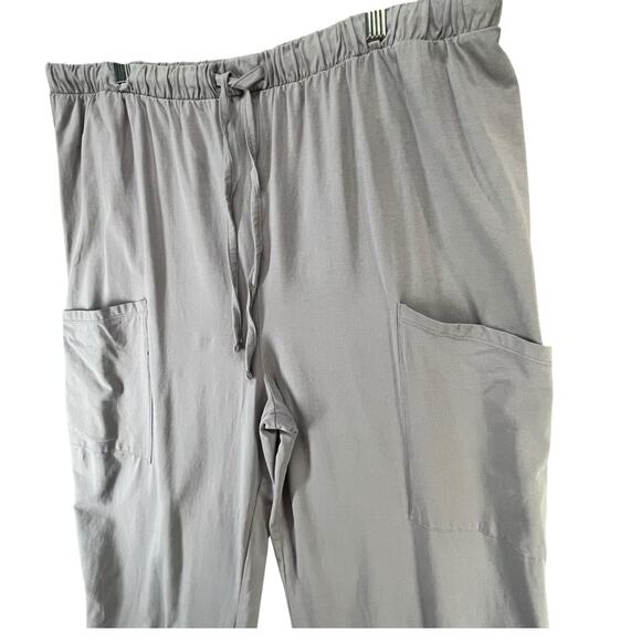 Seed to Style Wide Leg Pants Womens XL Gray Organic Cotton Pockets Slouchy Cozy - Picture 3 of 12